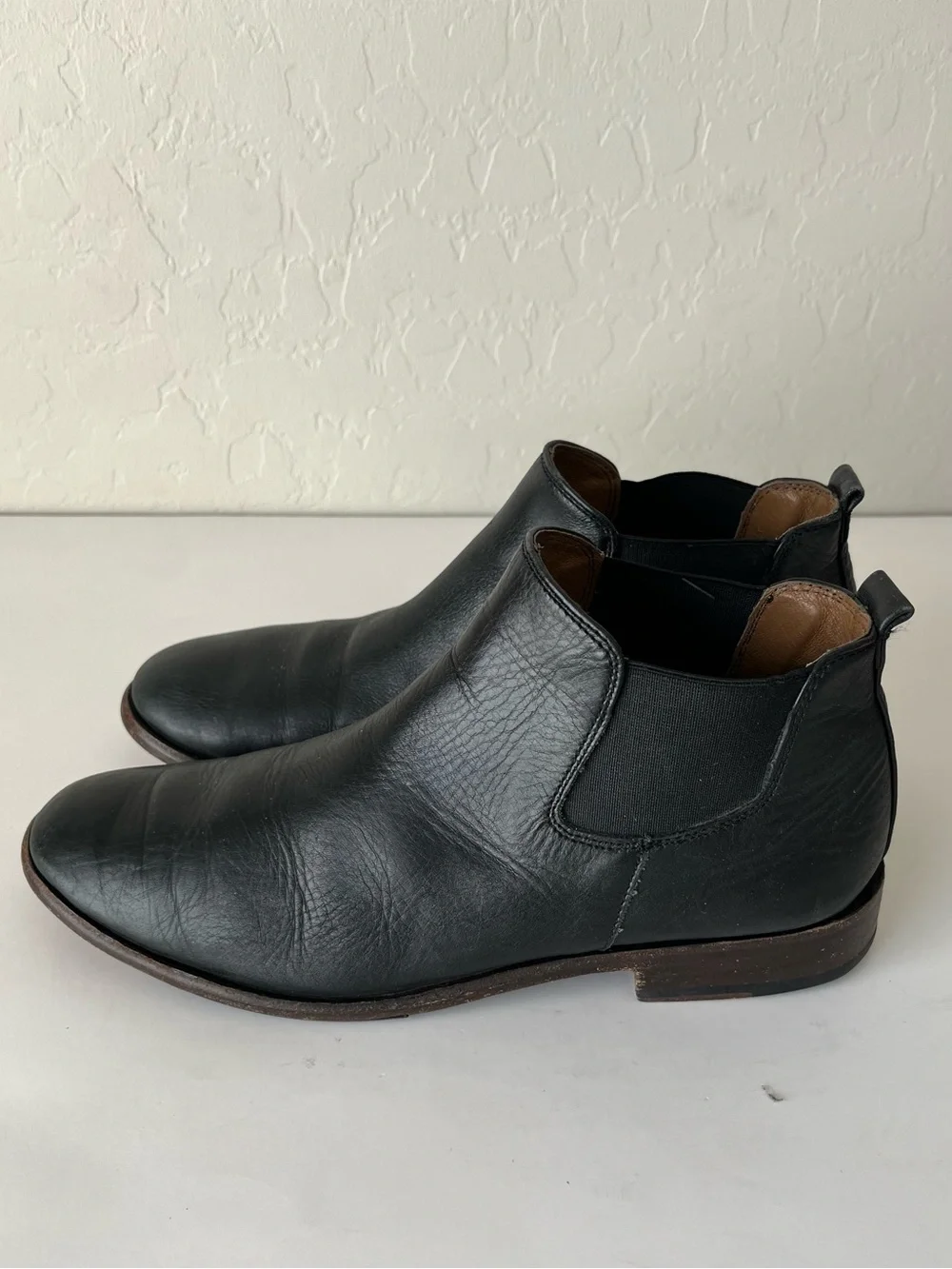 Sutro San Francisco Leather Ankle Chelsea Boots Made in Mexico Black Size 9.5